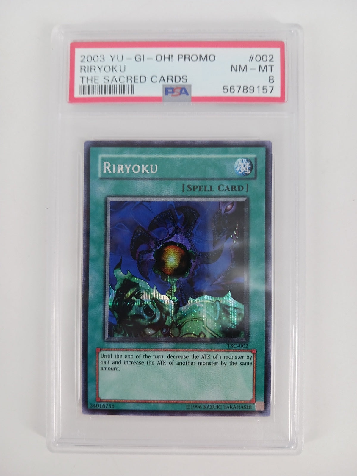 PSA 8 - 2003 Yu-Gi-Oh! Promo Riryoku The Sacred Cards (56789157)