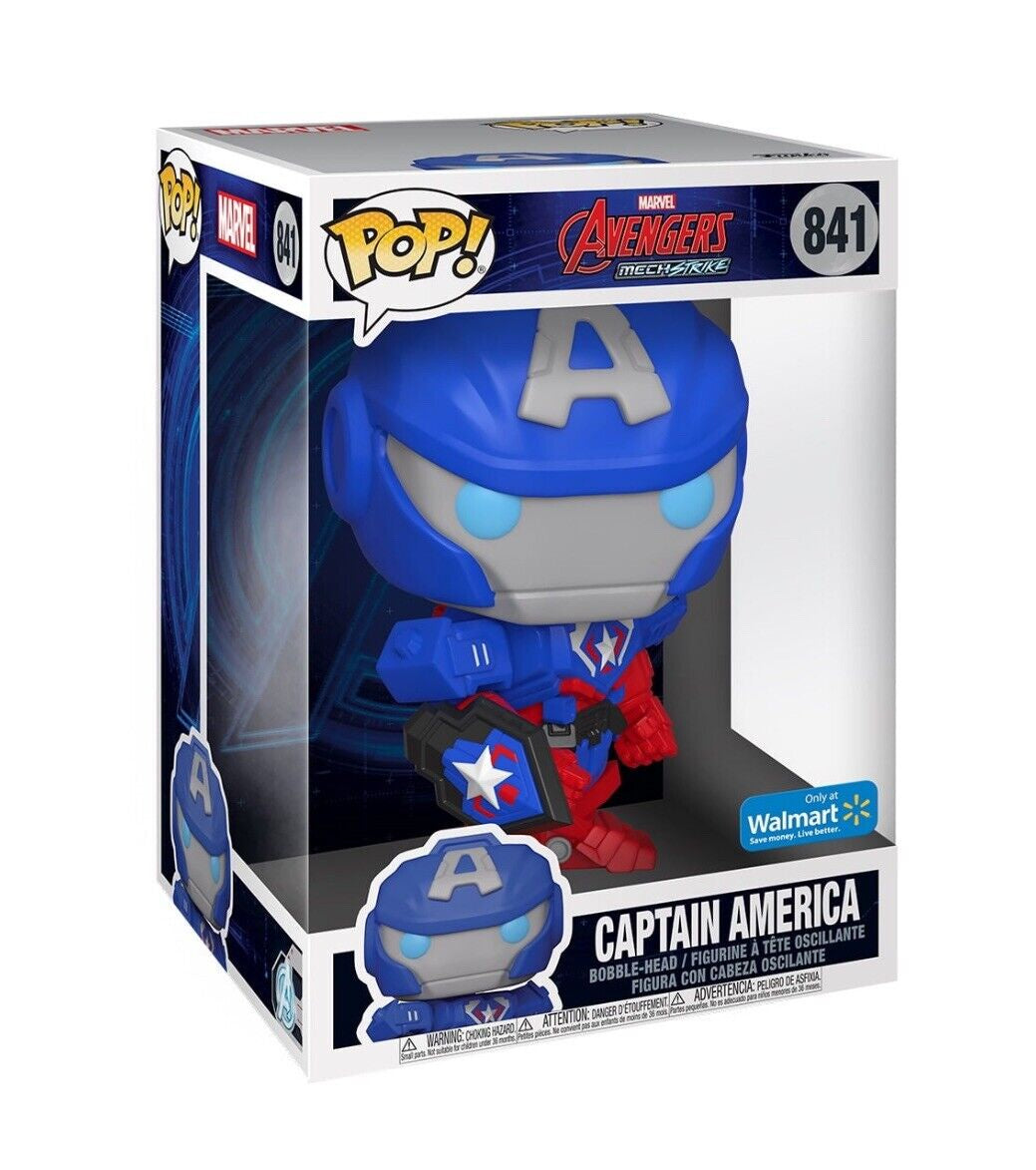 #841 Marvel Avengers Mech Strike - Captain America [Walmart Exclusive] Funko Pop