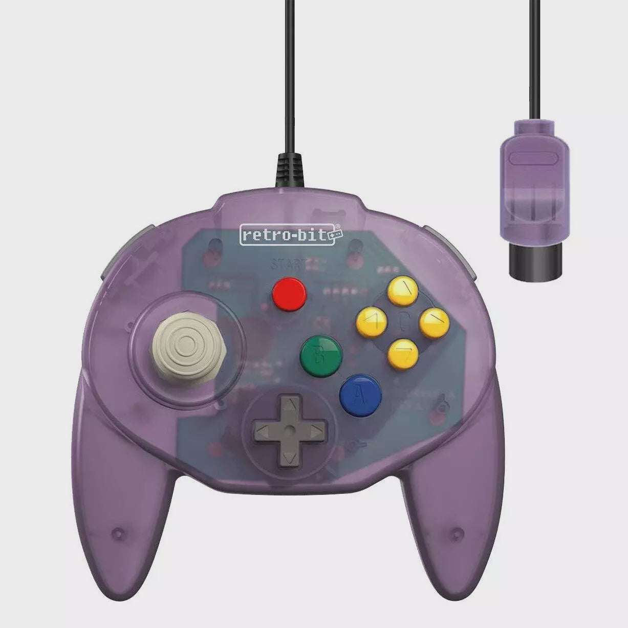 Retro Bit Tribute 64 Controller | Wired | Purple