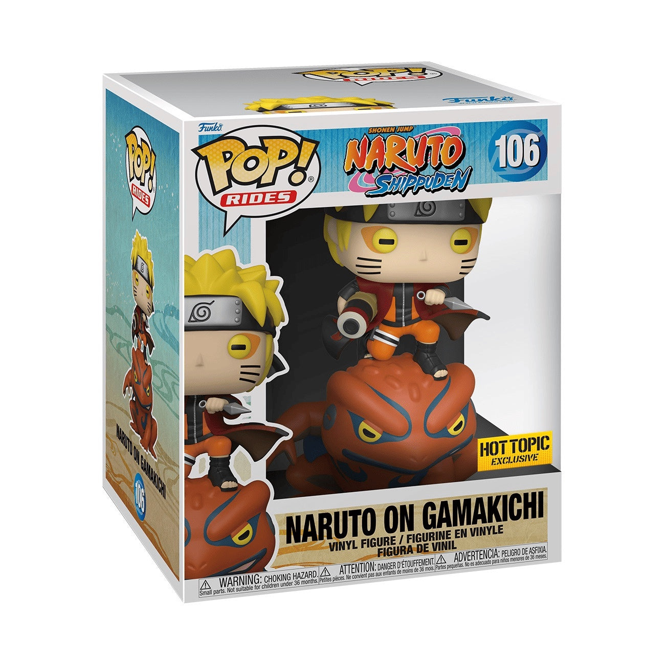 #106 - Naruto Shippuden - Naruto on Gamakichi [Hot Topic Exclusive] - Funko!