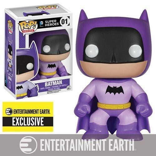 01 - DC Super Heroes - Batman (Purple) [Entertainment Earth Exclusive] - Funko Pop