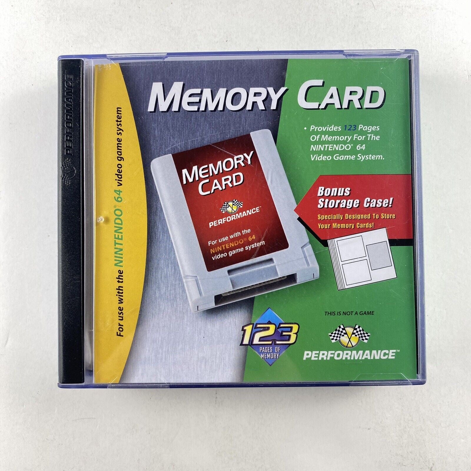 Performance Memory Card(s) and Case [Pack of 3] - Nintendo 64