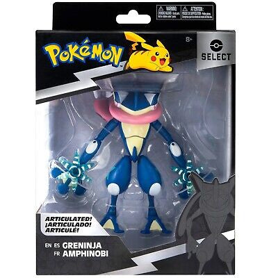 Greninja 6” Figure Pokemon Jazwares Select Articulated - Figures