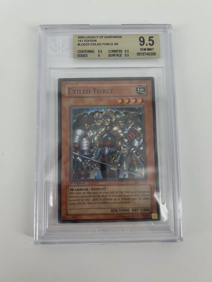 BGS 9.5 2003 Legacy Of Darkness 1st Edition #LOD23 Exiled Force SR [0016740258]