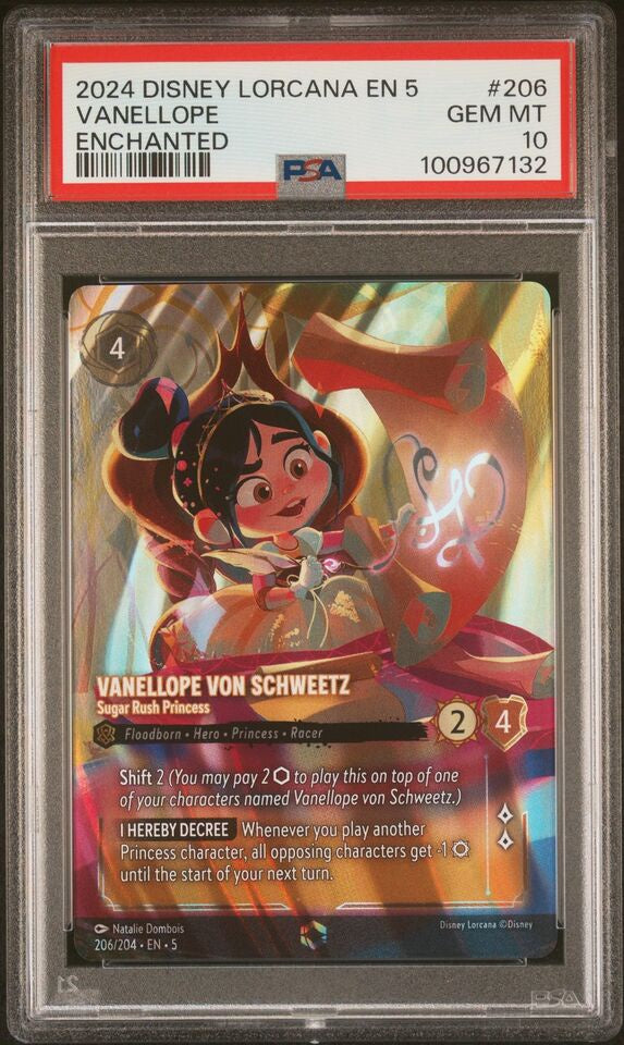 PSA 10 - 2024 Disney Lorcana EN 5 Vanellope Enchanted (100967132)