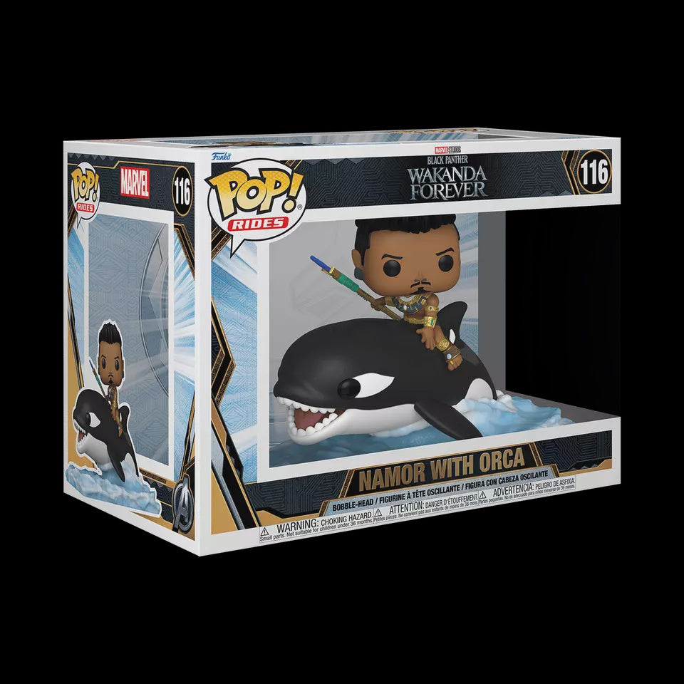 #116 Marvel Studios Black Panther Wakanda Forever - Namor With Orca - Funko!