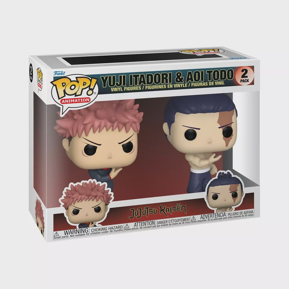 2 Pack JuJutsu Kaisen - yuji Itadori & Aoi Todo - Funko!