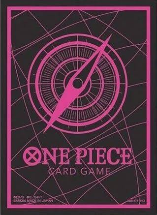 One Piece - Standard Black X Pink - Bandai Standard Sized Card Sleeves [70 Count]