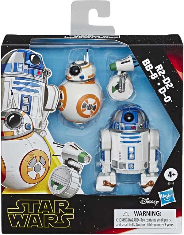 R2-D2, BB-8, D-O Action Figure - Star Wars: The Rise of Skywalker - Galaxy of Adventure